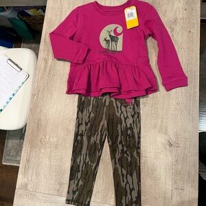 Carhardtt toddler girl matching set